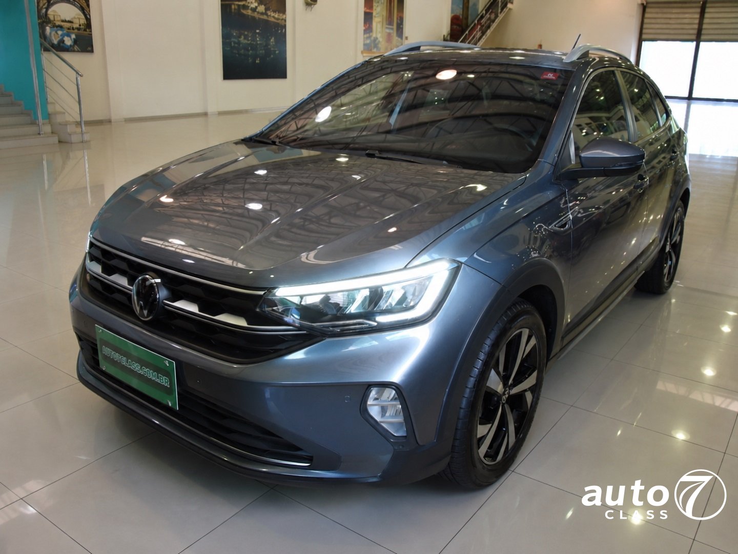 VOLKSWAGEN NIVUS 1.0 200 TSI TOTAL FLEX HIGHLINE AUTOMÁTICO Cinza - Auto7 Class